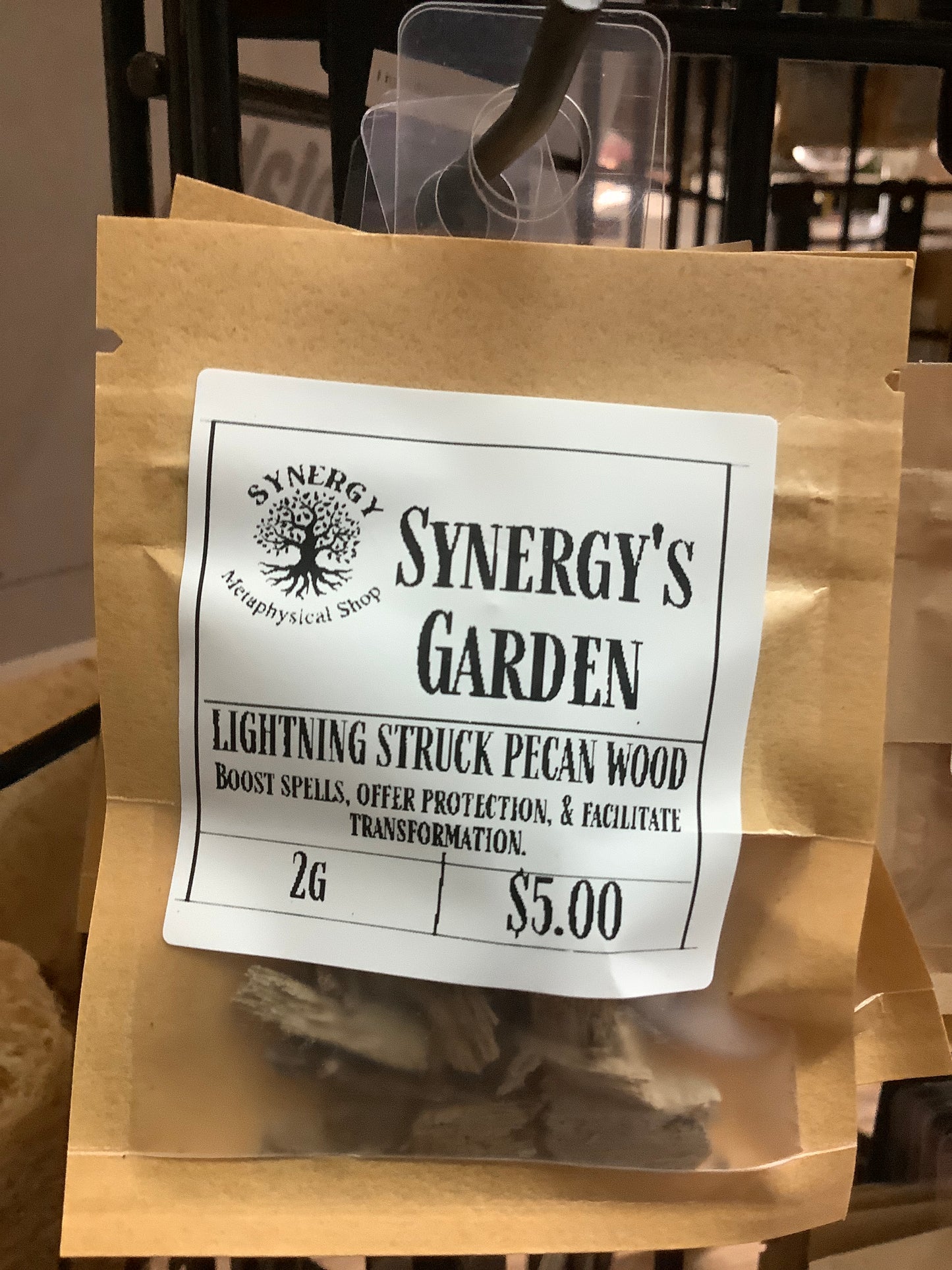 Lightning Struck Pecan Wood 2g
