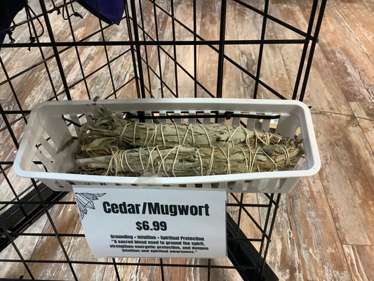Smoke Cleanse Bundle Mugwort/Cedar