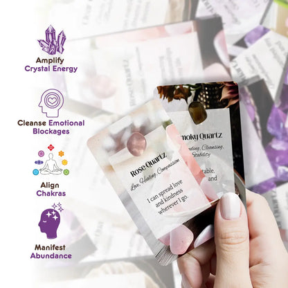 Affirmations Card Deck - Protection & Grounding, 5.5" X 3.5"