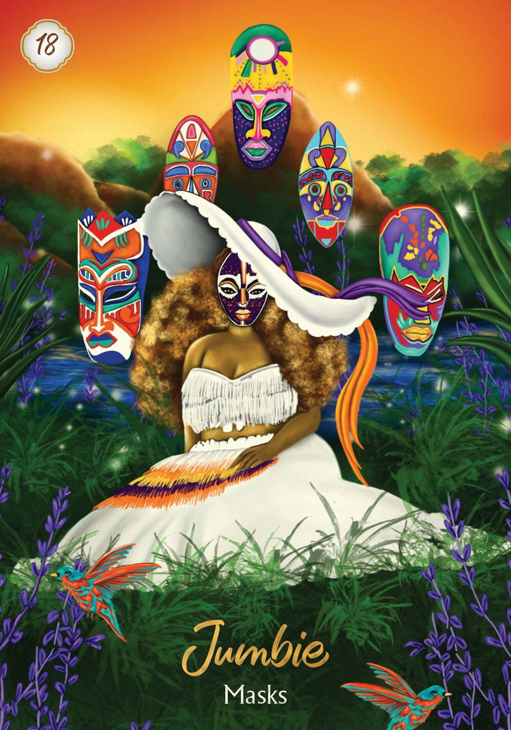 African Goddess Rising Oracle Deck