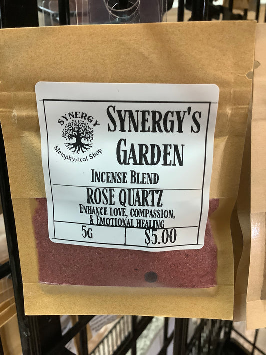 Incense Blend Ritual- Rose Quartz - Love and Heart Chakra Support