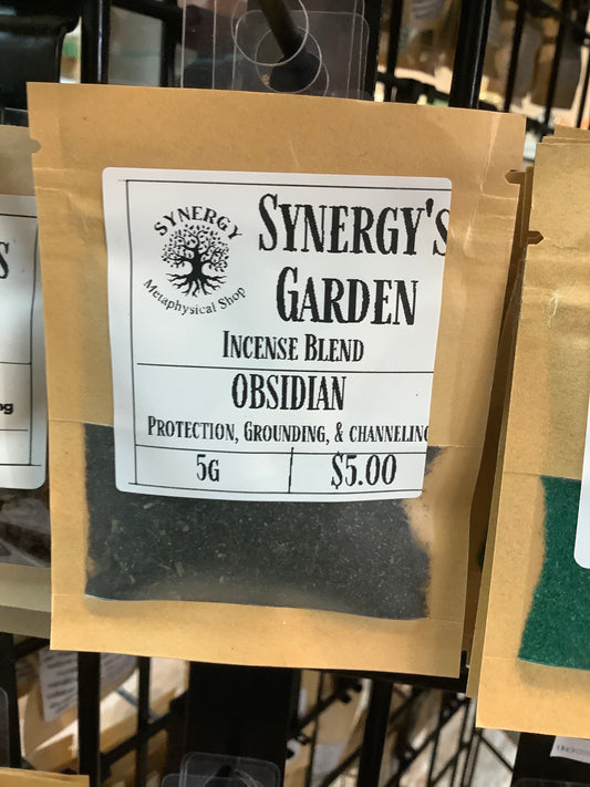 Incense Blend Ritual- Obsidian - Protection, Healing, Intuition