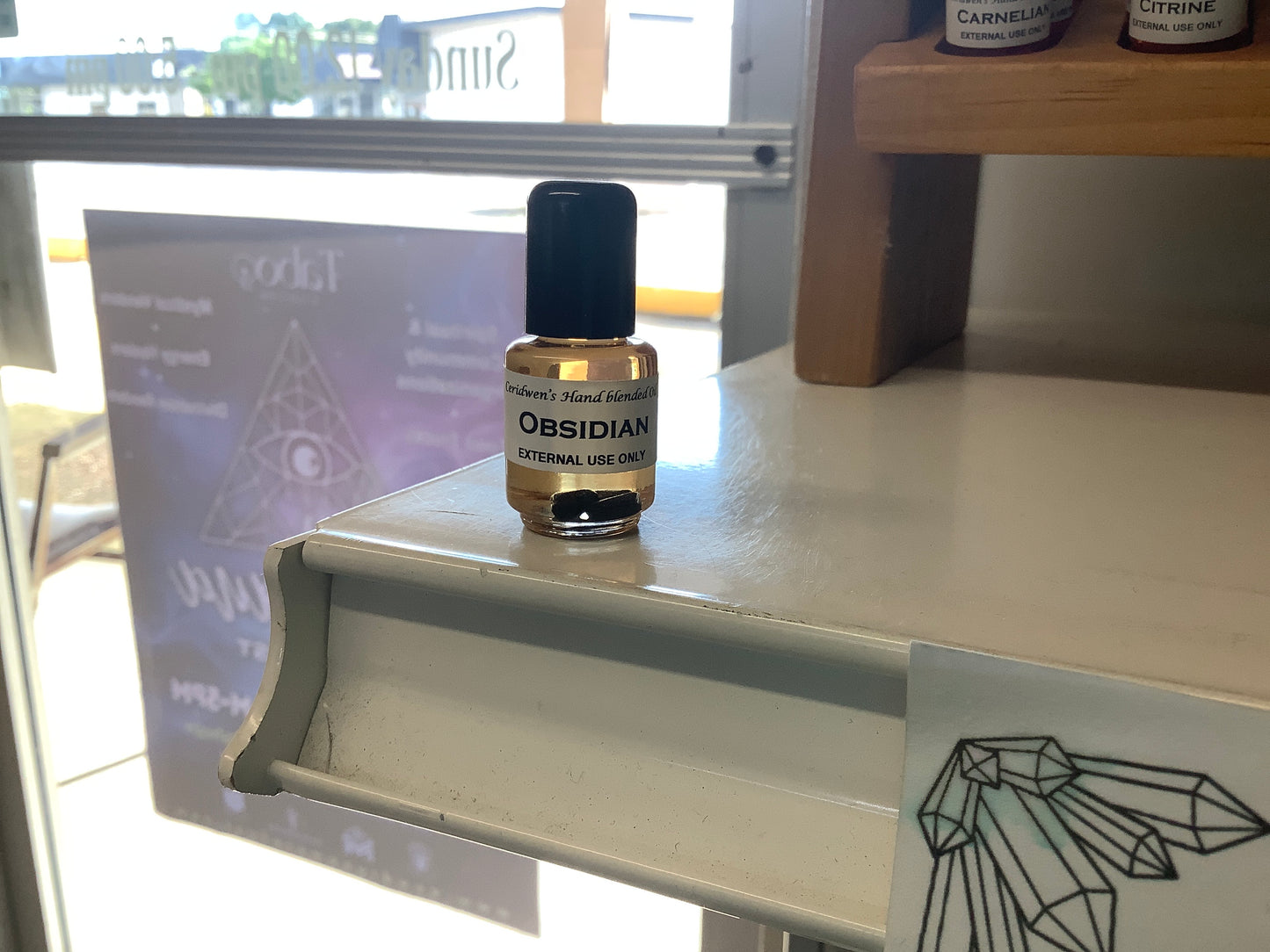 Crystal Oil Obsidian - Centering, Positive Intentions
