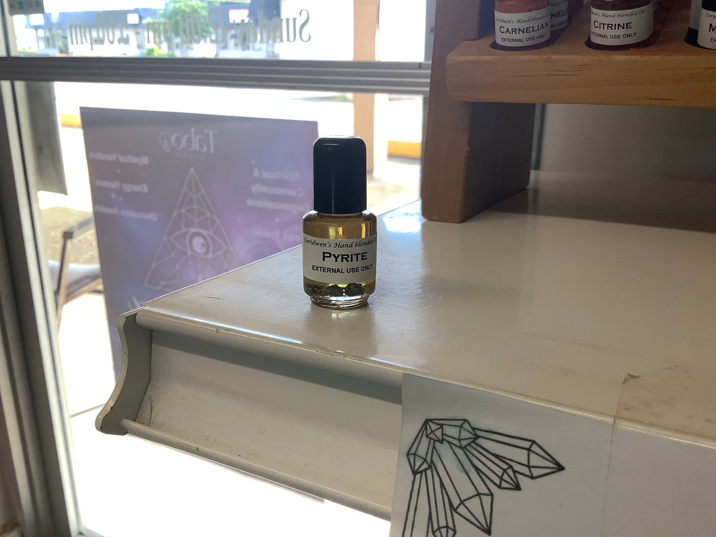 Crystal Oil Pyrite - Protection and Confidence