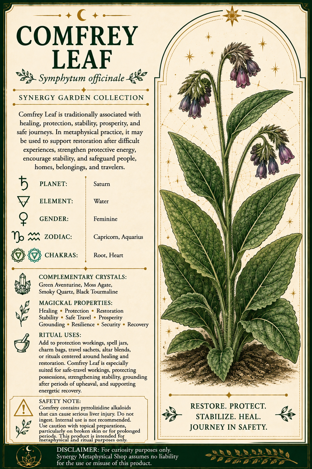 Comfrey Leaf .13 oz