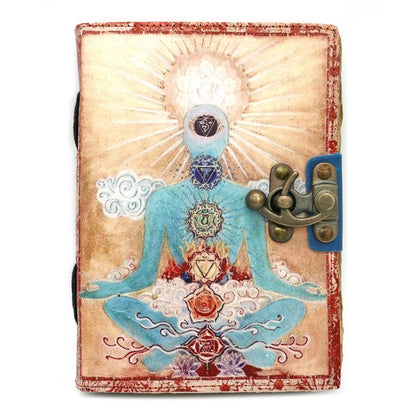 Blank Leather Journal - Serenity Oasis (5 X 7 in.)