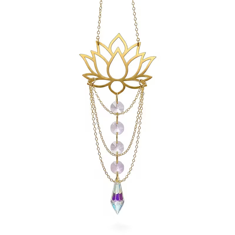 Suncatcher Lotus Crystal