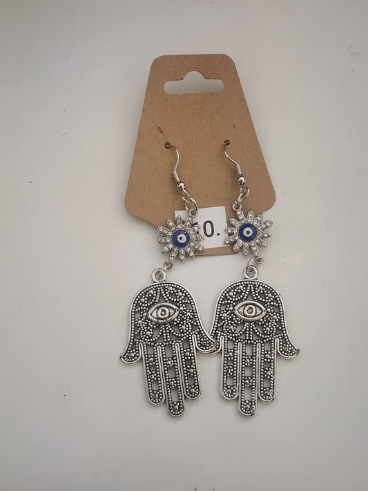 Earrings Evil Eye Hamsa