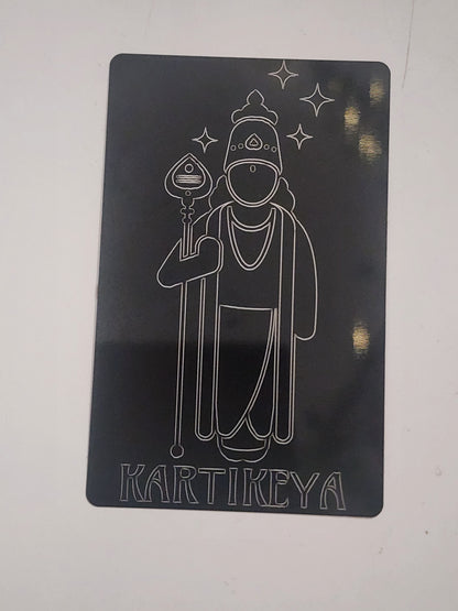 Deity Metal Cards - Hindu Pantheon