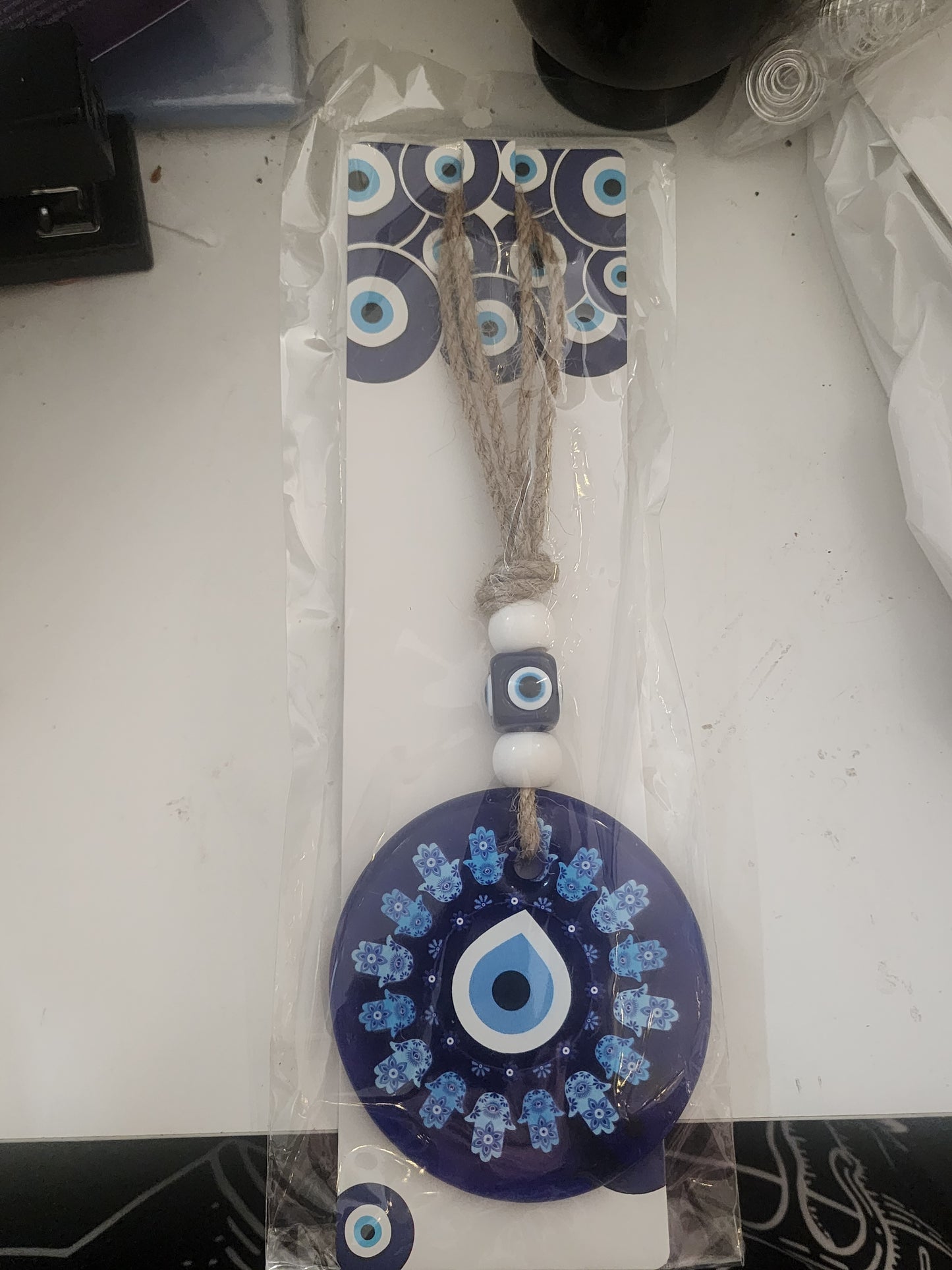 Hanger Evil Eye Circle of Fatima