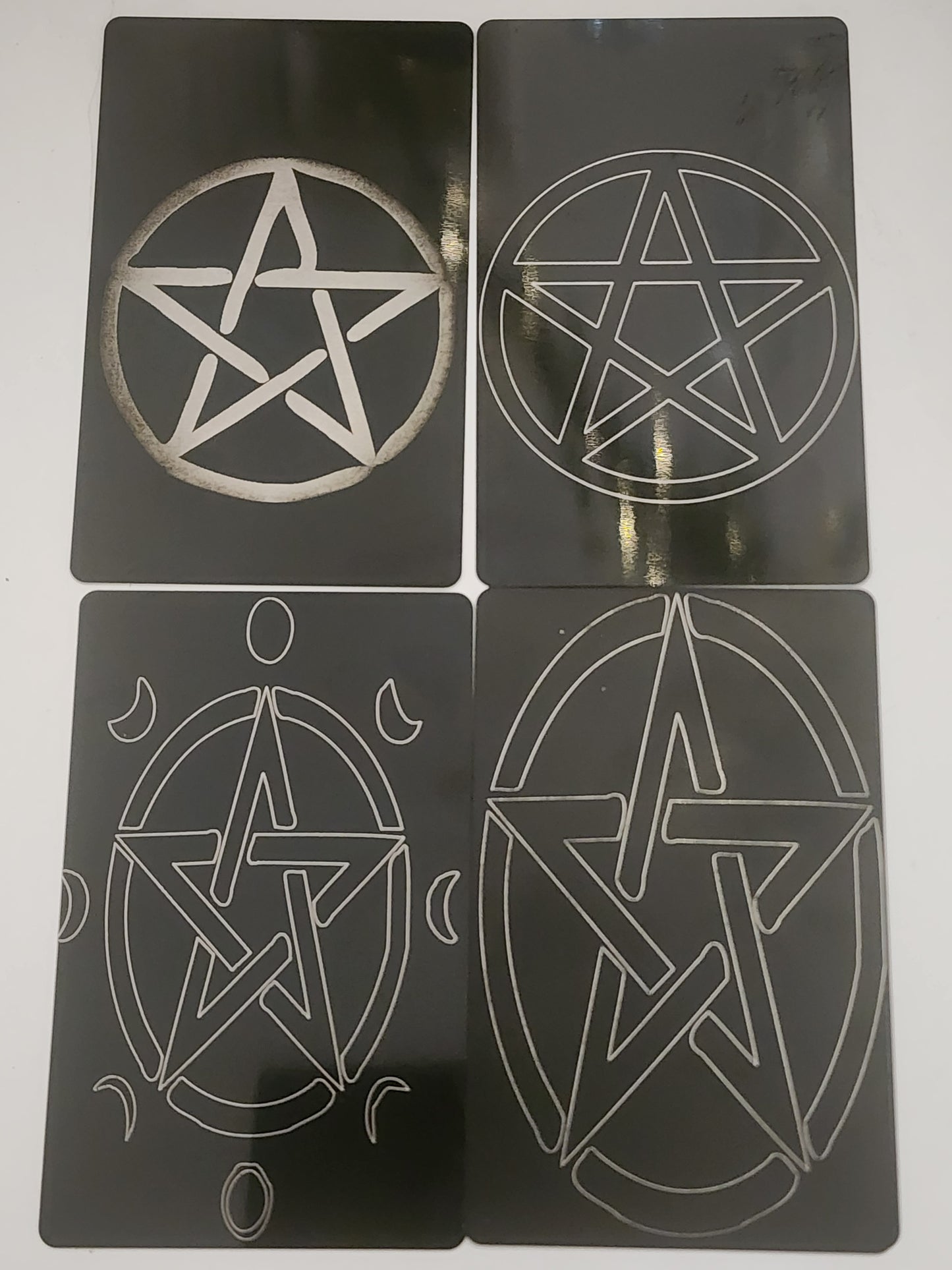 Deity Metal Cards Occult Symbols