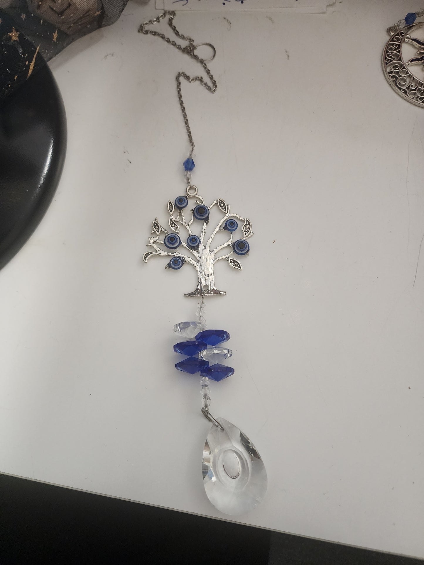 Suncatcher evil eye tree