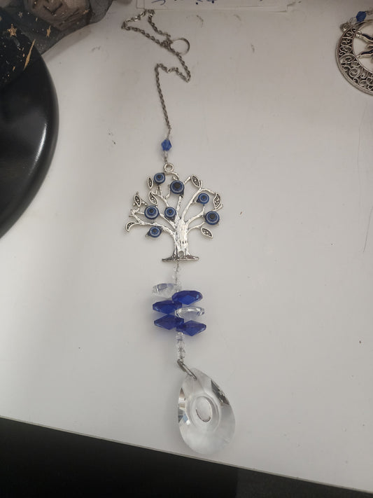 Suncatcher evil eye tree
