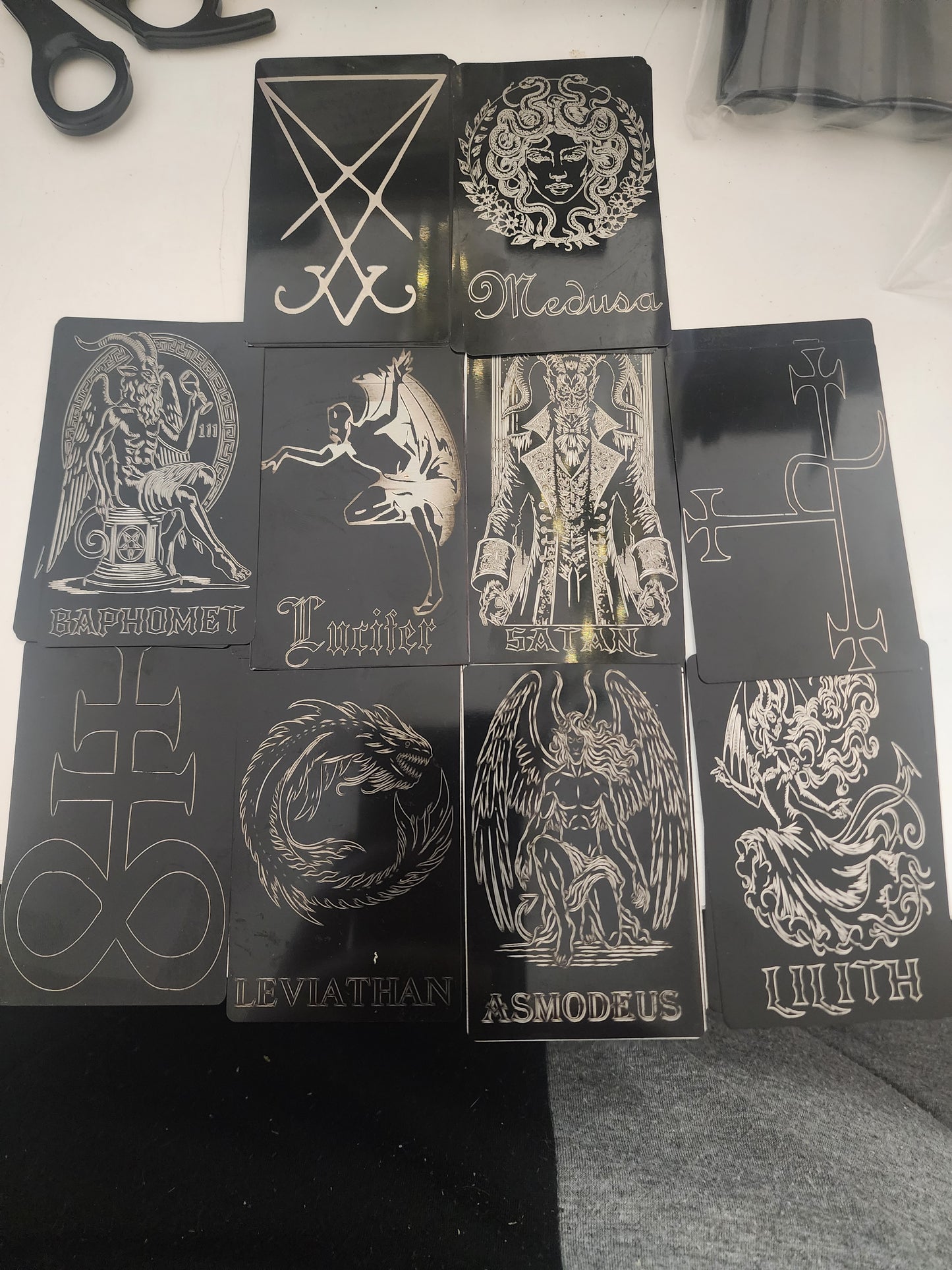 Deity Metal Cards - Dark Arts Pantheon