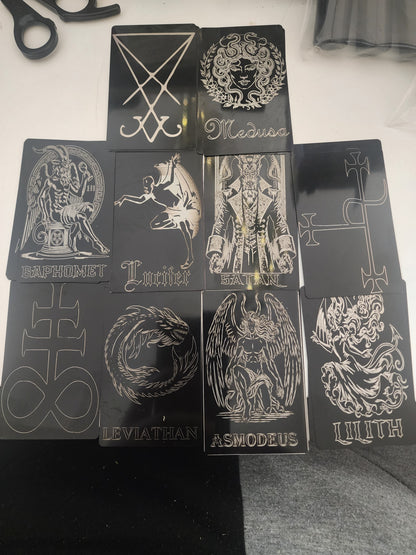 Deity Metal Cards - Dark Arts Pantheon