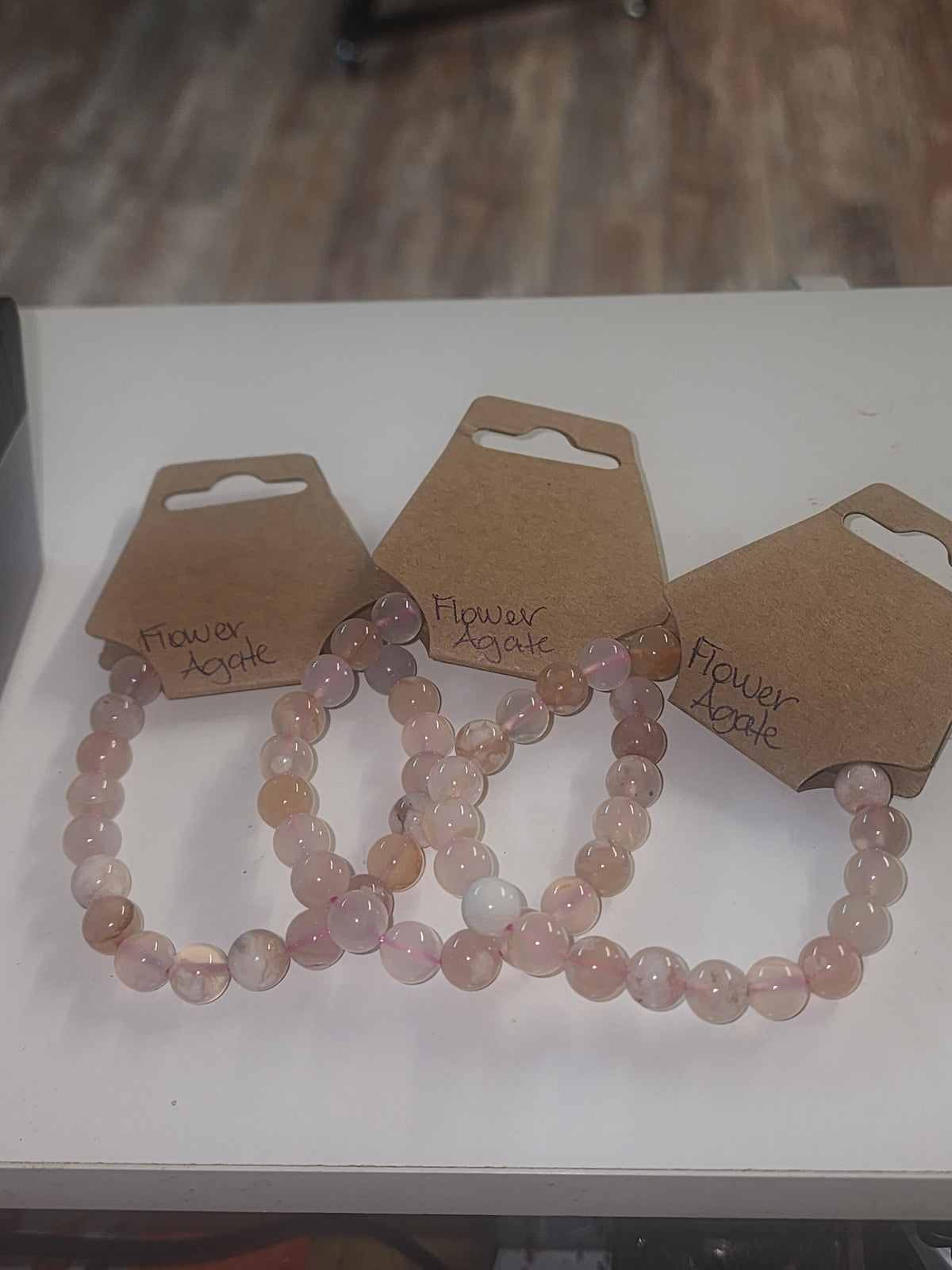 Bracelet Beaded Flower Agate
