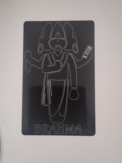 Deity Metal Cards - Hindu Pantheon
