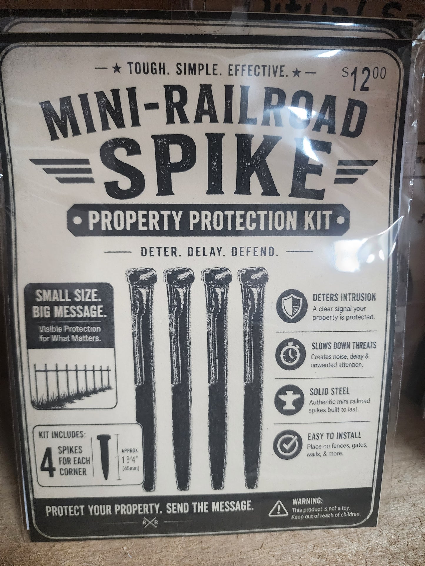 Mini Railroad Spike Property Protection Kit