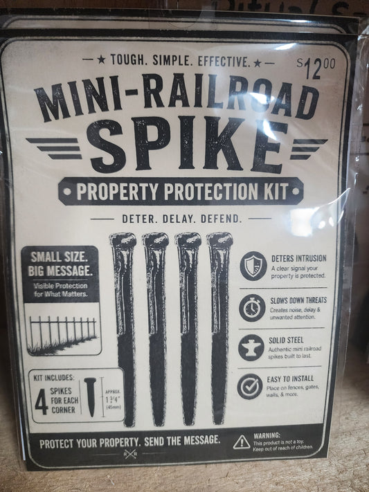 Mini Railroad Spike Property Protection Kit