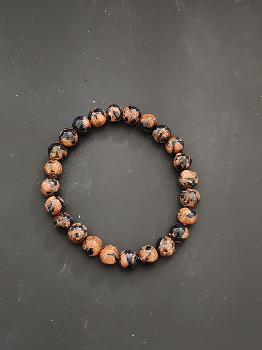 Bracelet Blue & Gold Goldstone