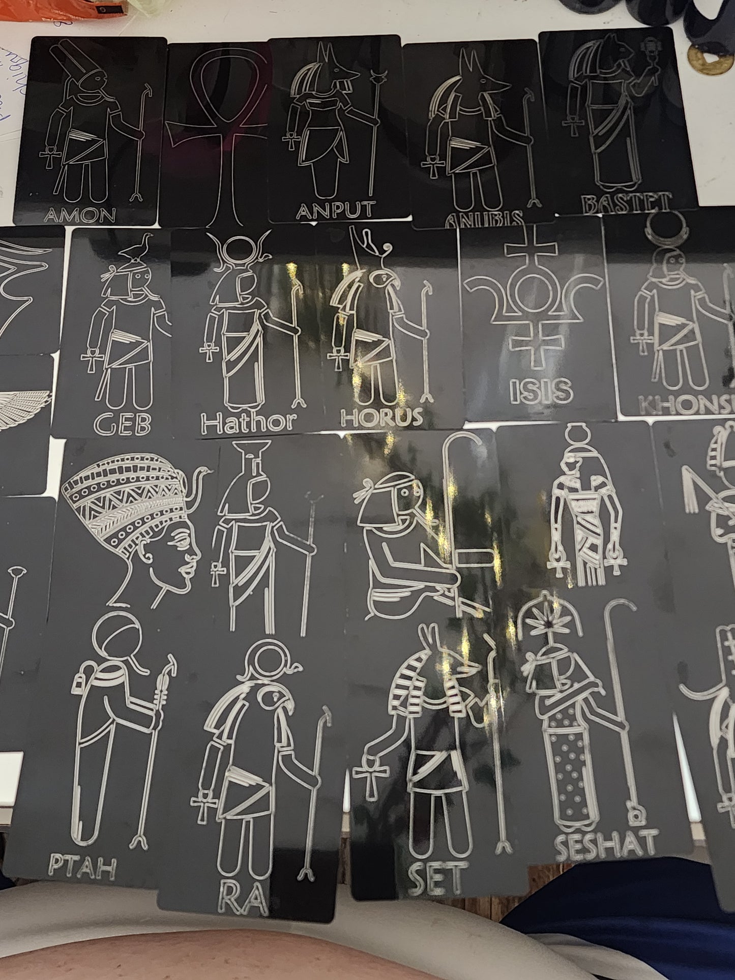 Deity Metal Cards - Egyptian Pantheon