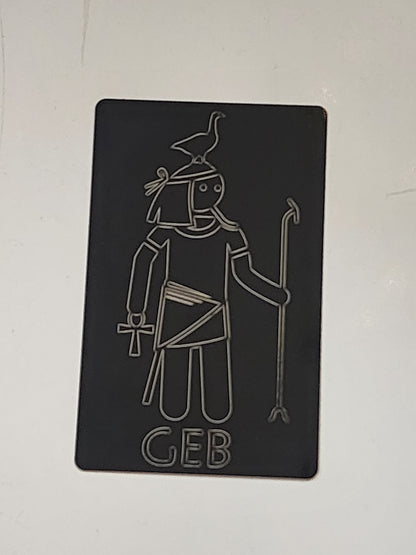 Deity Metal Cards - Egyptian Pantheon