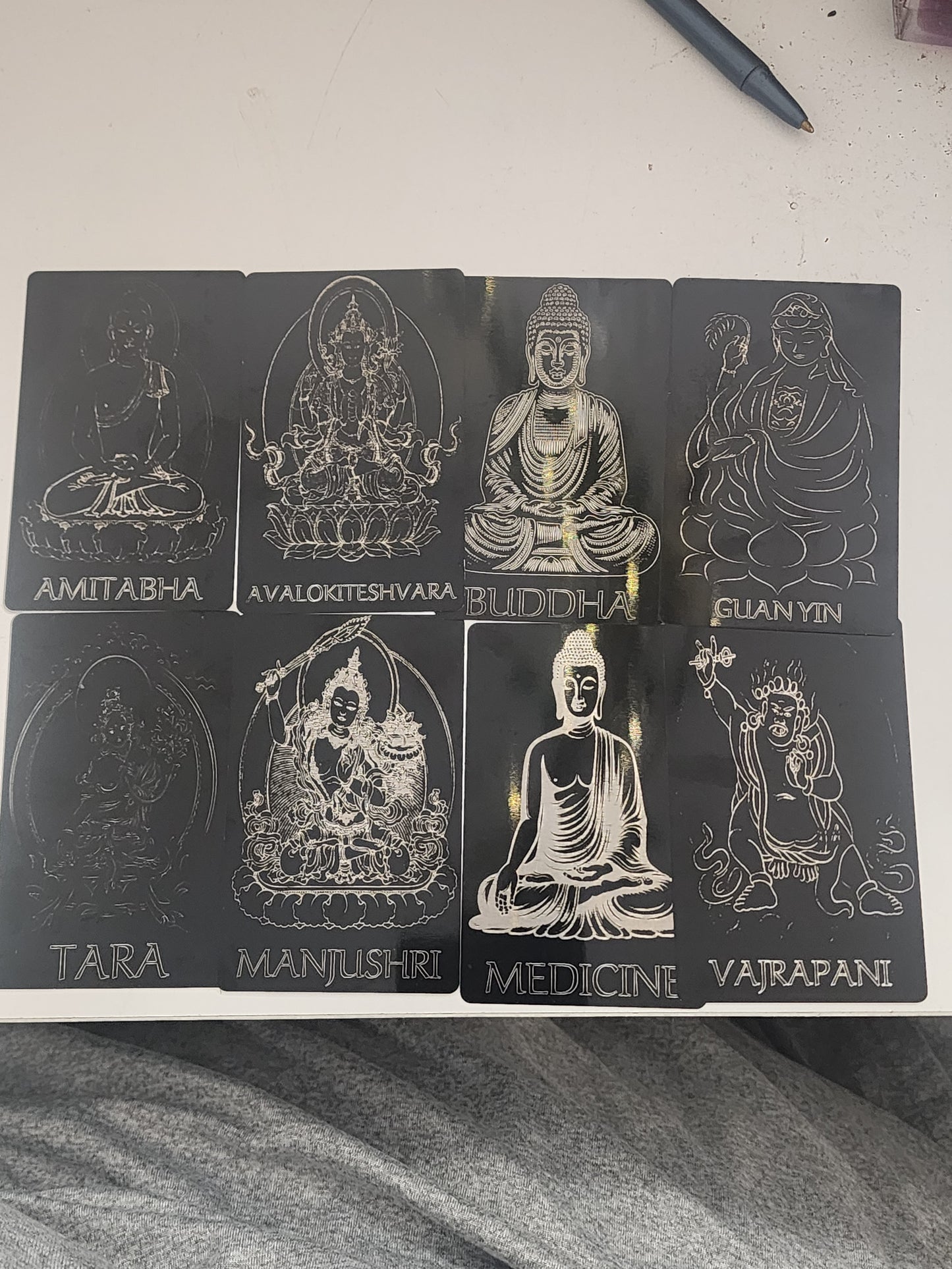 Deity Metal Cards- Buddhist Pantheon