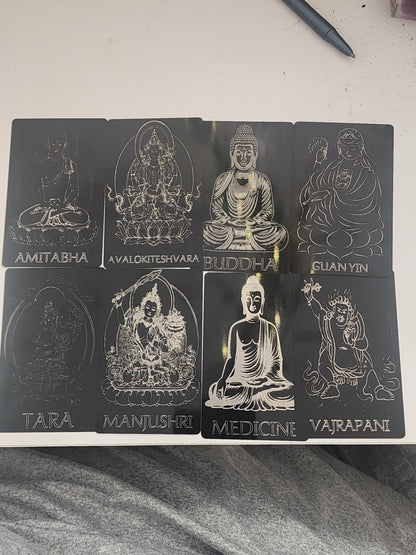 Deity Metal Cards- Buddhist Pantheon