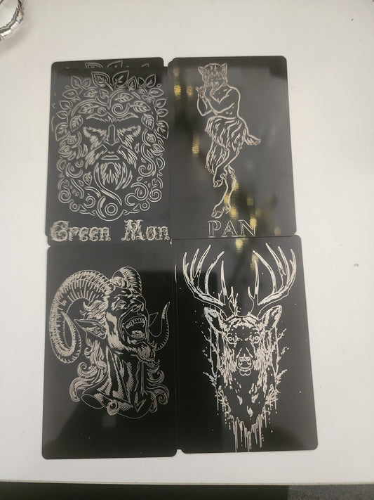 Deity Metal Cards - Horned Gods
