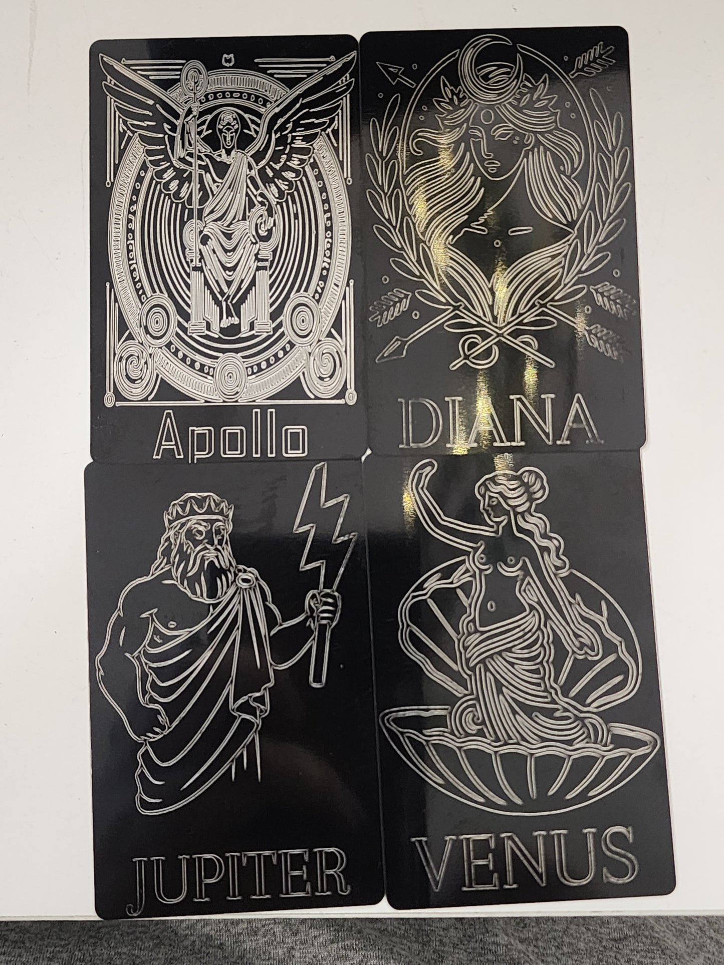 Deity Metal Cards - Roman Pantheon