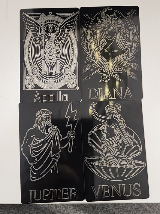 Deity Metal Cards - Roman Pantheon
