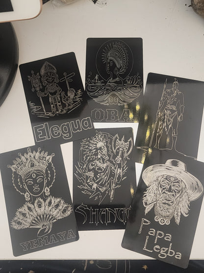 Deity Metal Cards -Yoruba/Orisha Pantheon