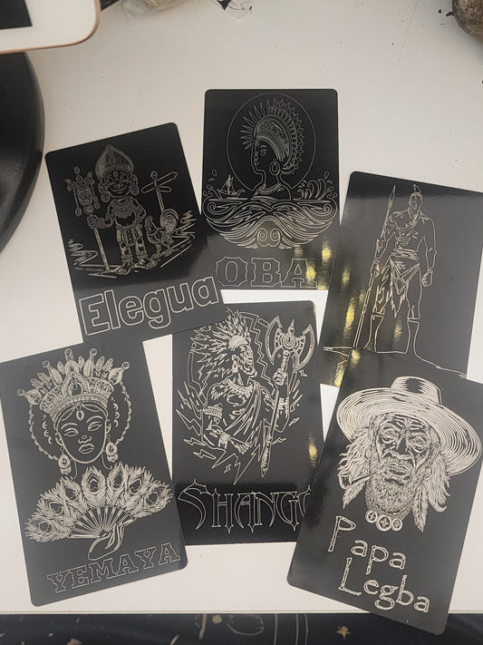 Deity Metal Cards -Yoruba/Orisha Pantheon